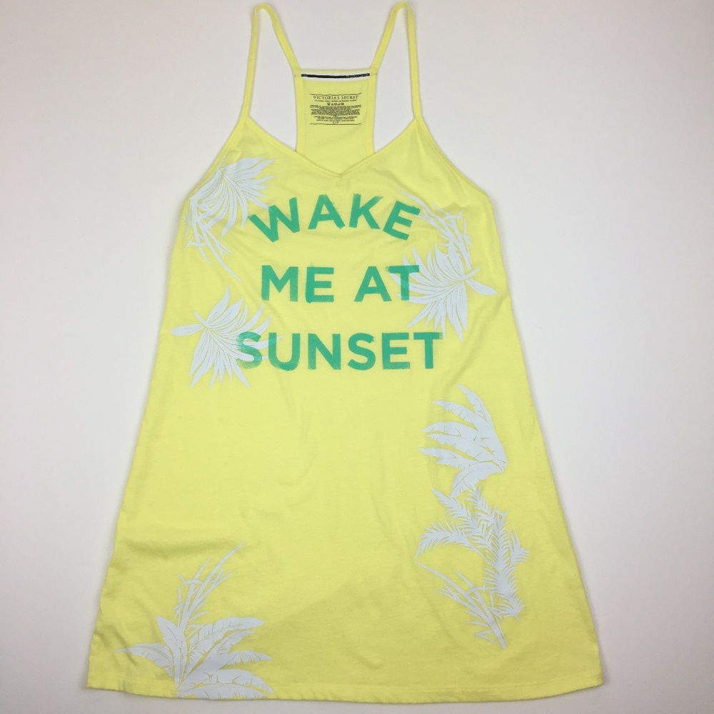 Victoria's Secret Racerback Wake me at Sunset Tank